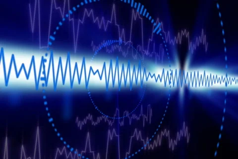 Audio themed background Stock Footage 591720