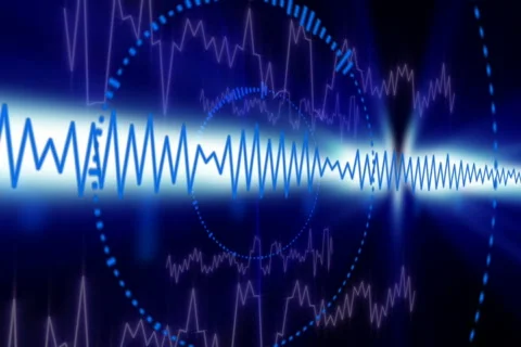 Audio themed background Video stock 591721