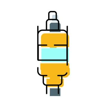 Audio video connector cable plug line icon Stock Illustration