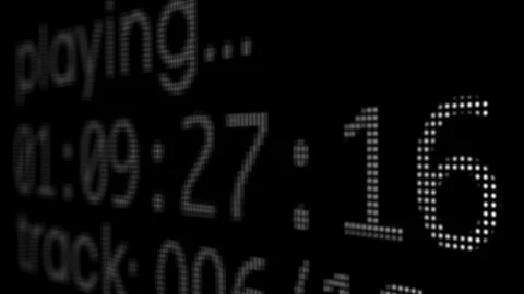 Audio video playback with timecode Stock Footage 99773676