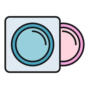 Audio visual disc media player icon Stock Illustration