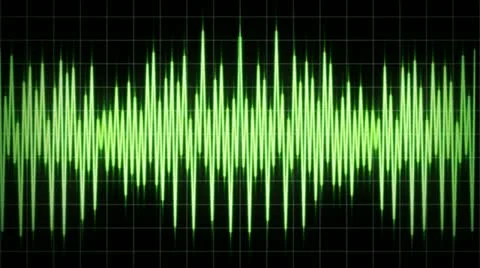 Audio Visualization Waveform Stock Footage