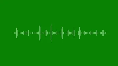 Audio visualizer animation, sound wave spectrum equalizer, white frequency .. Stock-Footage 346164248