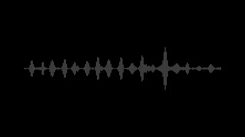 Audio visualizer animation, sound wave spectrum equalizer, white frequency .. 스톡 동영상 346164263