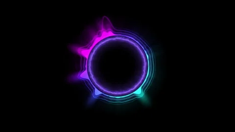 Audio visualizer with fire Stock Footage 265528802