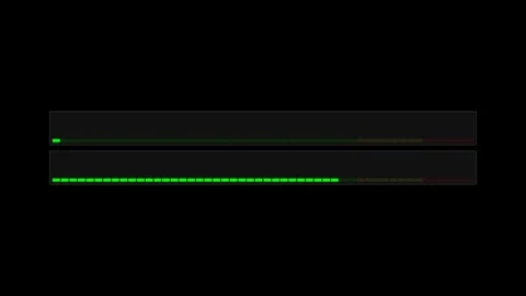 Audio visualizer graphic animation displaying sound waves Stock-Footage 345693143