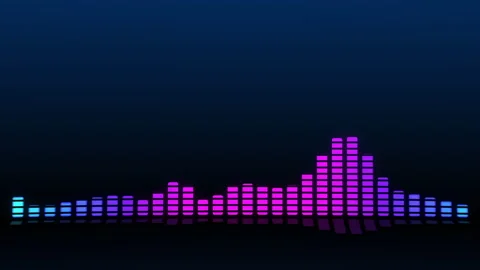 Audio Visualizer Loop Stock Footage 243300247