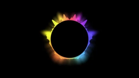 Audio visualizer with mirror effect Video stock 273227685