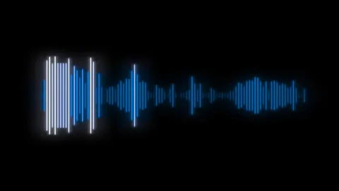 Audio Visualizer Spectrum Scope Stock Footage 302279250