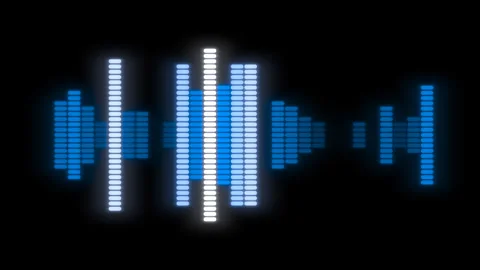 Audio Visualizer Spectrum Scope Stock Footage 302279303