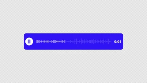 Audio voice recording message animation, audio voice note animated. Stock Footage 296939641