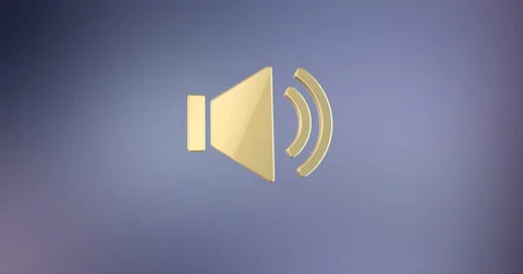 Audio Volume Gold 3d Icon Stock Footage 67489627