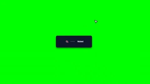 Audio volume sound toggle controller on green screen Vídeo Stock 344371356