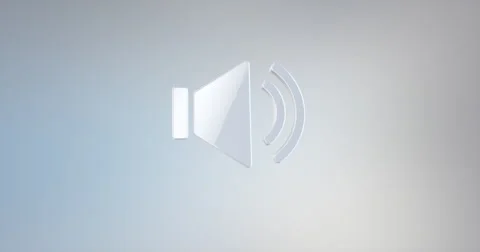 Audio Volume White 3d Icon Stock Footage 67489744