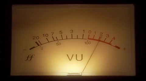 Audio VU level meter Stock Footage 68647780