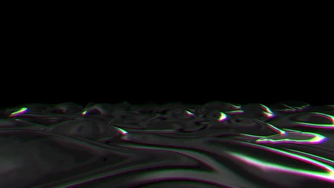 Audio wave. 3D Abstract chrome audio waveform Video stock 268576259