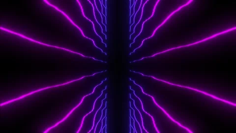Audio wave. 3D Abstract neon light particles audio waveform  Stock Footage 268576417