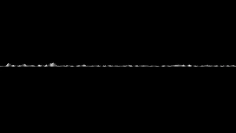 Audio wave animation isolated on black background Video stock 316700083