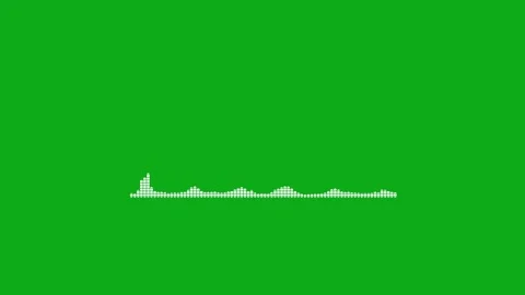 Audio wave animation isolated on black background Video stock 316700092