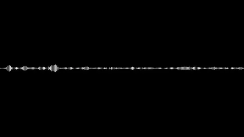 Audio wave animation isolated on black background Video stock 316700159