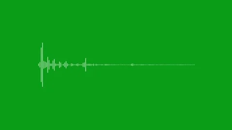 Audio wave animation isolated on black background Video stock 316700174