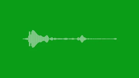 Audio wave animation isolated on black background Stock Footage 316700200