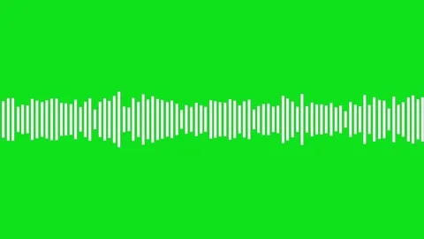 Audio wave animation isolated on black background Stock Footage 316700897
