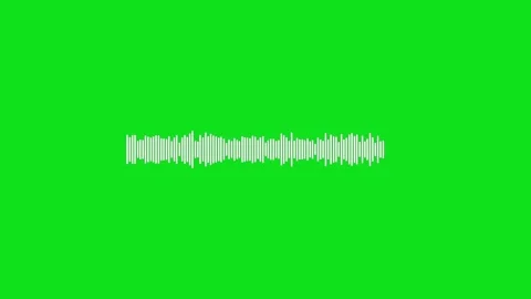 Audio wave animation isolated on black background Stock Footage 316700898