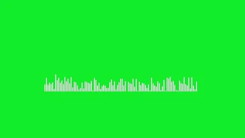 Audio wave animation isolated on black background Stock Footage 316700959