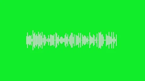 Audio wave animation isolated on black background Stock Footage 316700976