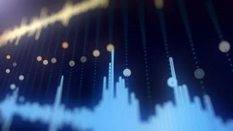 Audio Wave EQ Knobs Analysis 库存影片 211122725