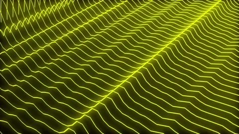 Audio Wave, Equalizer, Music, Rhythm, Motion, Full Screen, Wave, Yellow Stock Footage 233624790