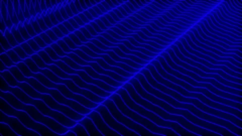 Audio Wave, Equalizer, Musical, Rhythm, Motion, Full Screen, Wave, Blue Stock Footage 233624787