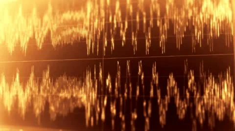 Audio Wave Form 3 库存影片 10872489