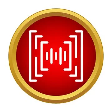 Audio wave frequency equalizer icon for sound control Stock Illustration
