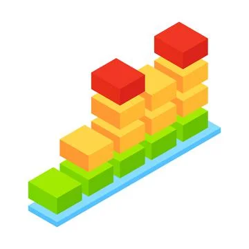 Audio wave isometric 3d icon Stock Illustration