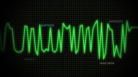 Audio wave line blue maths Stock Footage 8841020
