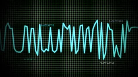 Audio wave line maths Stock Footage 8841023