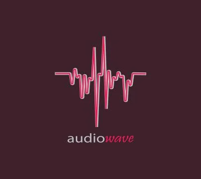Audio wave logo. Stock Illustration