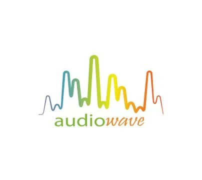 Audio wave logo. Stock Illustration