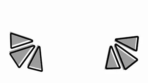 Audio Wave Pulse Triangle Animation Abstract Sound Signal Overlay Loop Stock-Footage 332555189