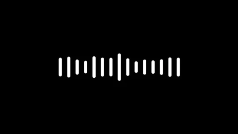Audio wave sound music equalizer minimal animation Stock Footage 330539508