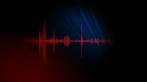 Audio wave space Stock Footage 53511012