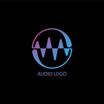 Audio Wave Spectrum Visual Logo, Liquid Spectrum Bar Design Vector,Audio Lo.. Stock Illustration