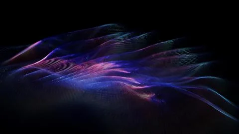 Audio wave technology background. Data technology abstract futuristic Stock Illustration
