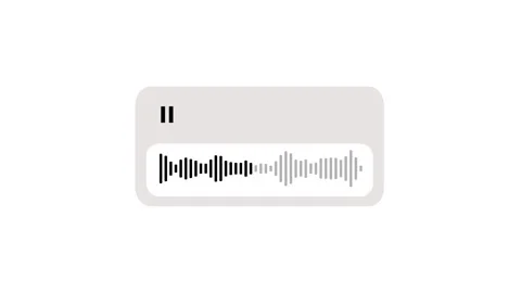 Audio wave timeline icon animation isolated on white background Stock Footage 342003100