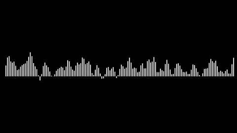 Audio waveform animation, music visualizer effect, smooth audio visualizer. Stock Footage 321678744