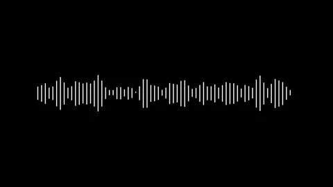 Audio waveform animation, music visualizer effect, smooth audio visualizer. Stock Footage 321678876