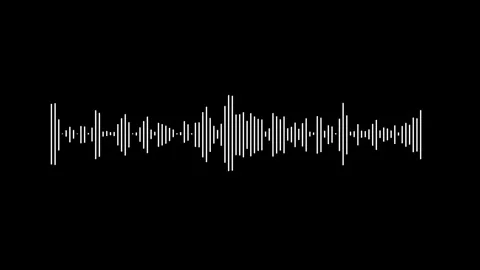 Audio waveform animation, music visualizer effect, smooth audio visualizer. Stock Footage 321678917