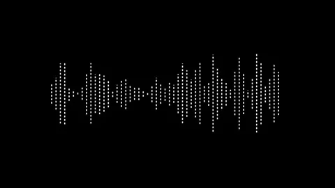 Audio waveform animation, music visualizer effect, smooth audio visualizer. Stock Footage 321678923